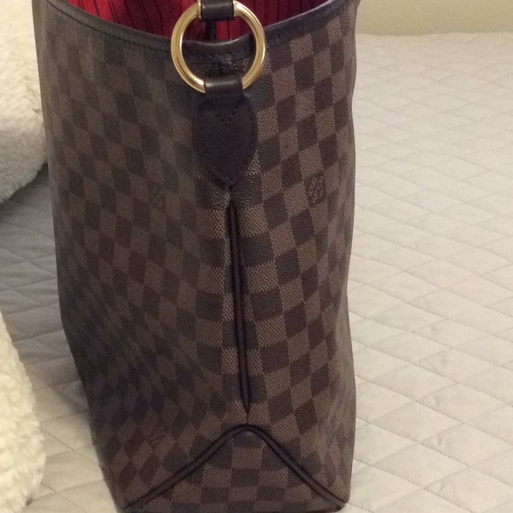 Authentic Louis Vuitton Delightful MM Damier Ebene With Matching Wallet - Picture 8 of 16